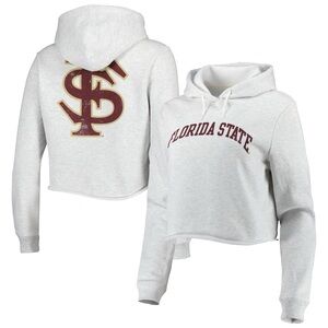 Fanatics Florida State Women's Gray Cropped Hoodie